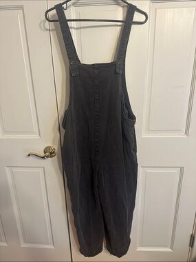 Black Denim Overalls